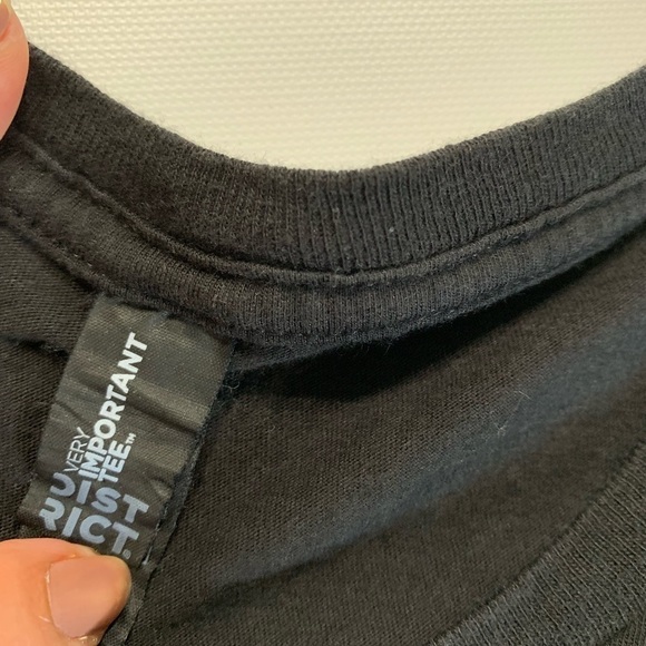 District Very Important Tee | SoCal Euro Black T-Shirt - Picture 8 of 8